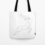 Red Nose Reindeer Tote Bag Gallery Image 1