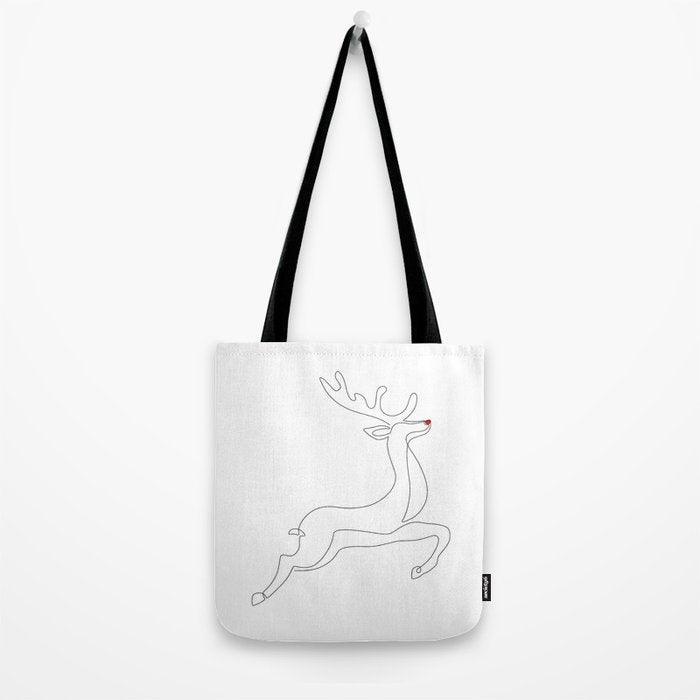 Red Nose Reindeer Tote Bag Gallery Image 2