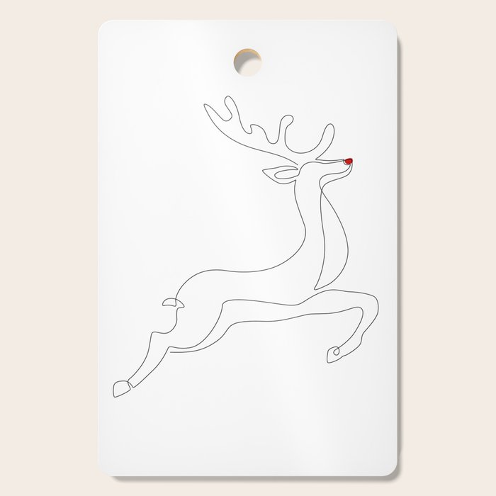 Red Nose Reindeer Cutting Board Gallery Image 1