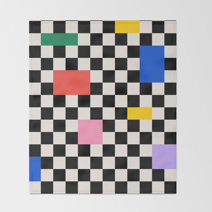 Patchwork: Bauhaus Check Edition Throw Blanket Gallery Image 2