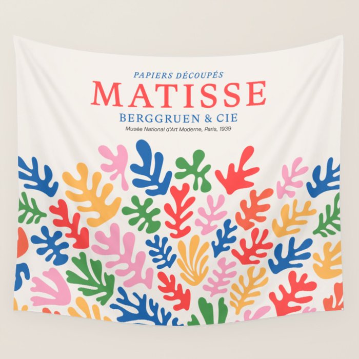 Matisse Paper Collage I Wall Tapestry Gallery Image 4