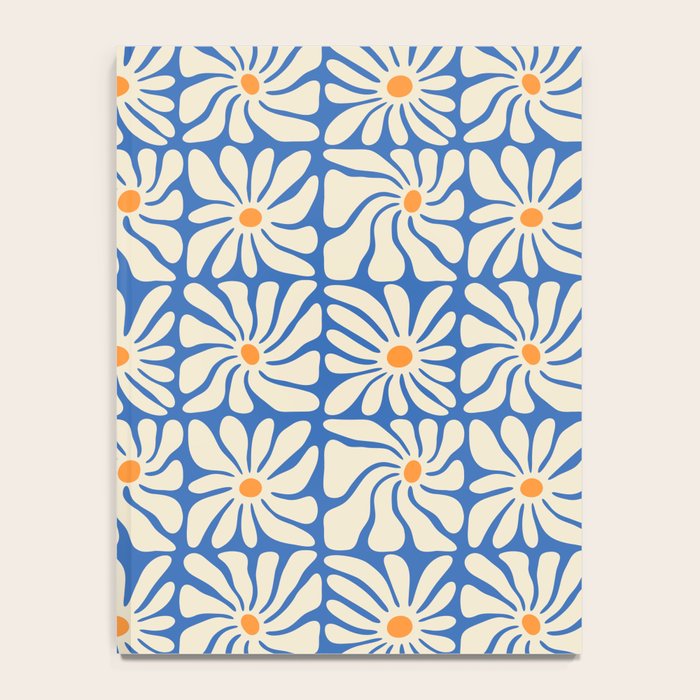 Vintage daisy flower art pattern Notebook Gallery Image 4