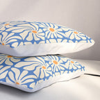 Vintage daisy flower art pattern Pillow Sham Gallery Image 3