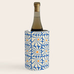 Vintage daisy flower art pattern Wine Chiller Gallery Image 1