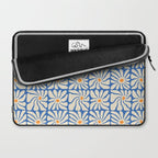 Vintage daisy flower art pattern Laptop Sleeve Gallery Image 2