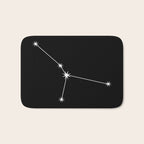 Cancer Zodiac Star Constellation Line Art Black Bath Mat Gallery Image 1