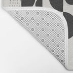 Black And White Bauhaus Abstract Bath Mat Gallery Image 2