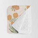 Marigold Block Print Throw Blanket Gallery Image 3