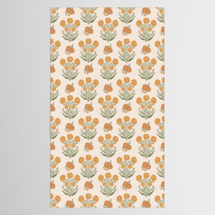 Marigold Block Print Tablecloth Gallery Image 2