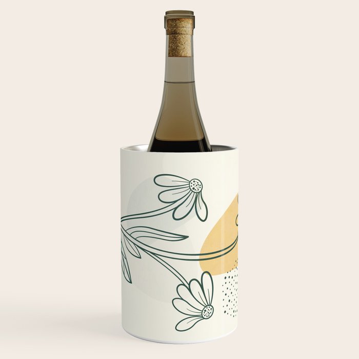 Little Line Flowers 2 Wine Chiller Gallery Image 1