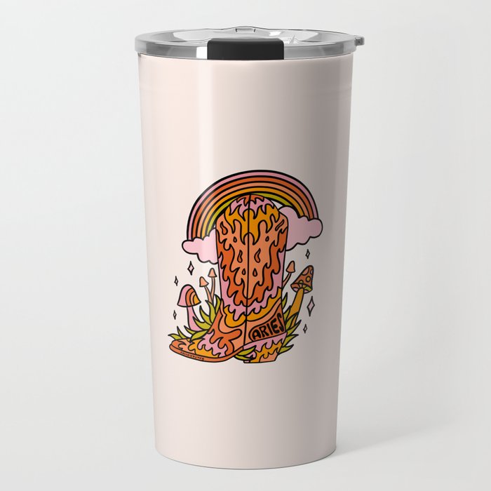 Aries Cowboy Boots Travel Mug Gallery Image 1