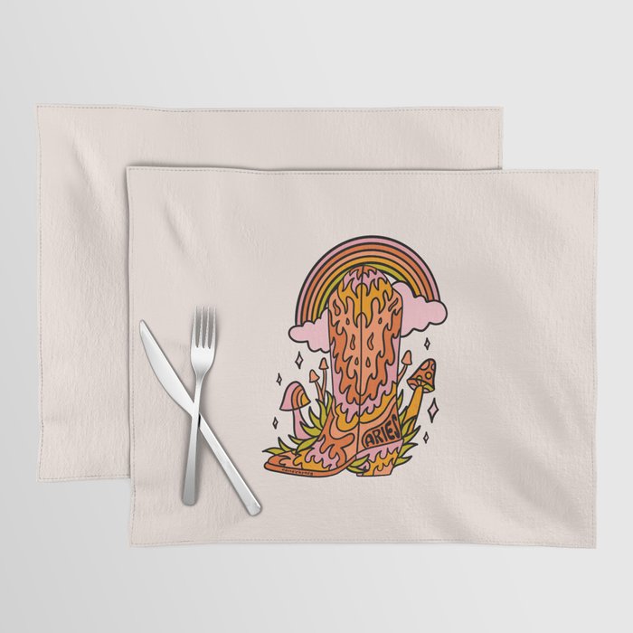 Aries Cowboy Boots Placemat Gallery Image 1