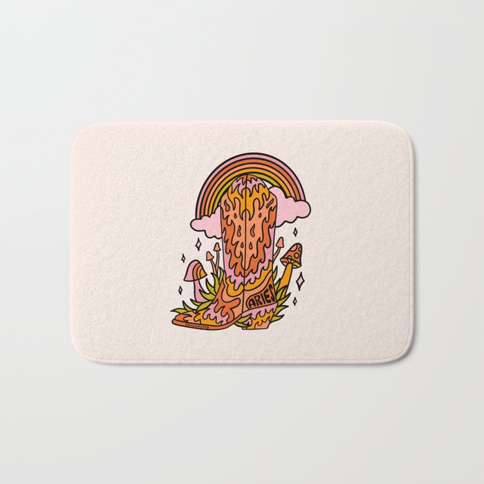 Aries Cowboy Boots Bath Mat Gallery Image 1