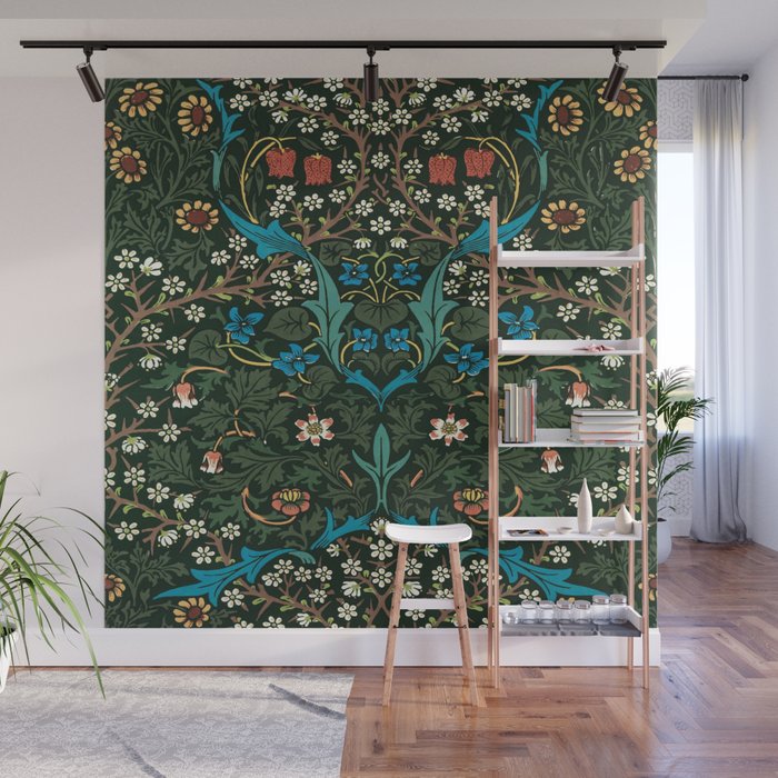 Blackthorn by William Morris, 1892 Wall Mural Gallery Image 1