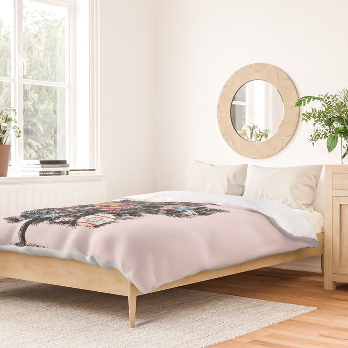 Retro Christmas tree no3 Duvet Cover Gallery Image 2