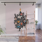 Retro Christmas tree no3 Wall Mural Gallery Image 1