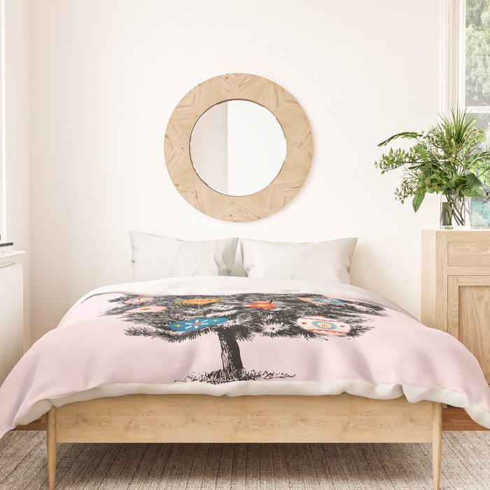 Retro Christmas tree no3 Duvet Cover Gallery Image 3