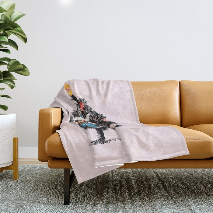 Retro Christmas tree no3 Throw Blanket Gallery Image 1