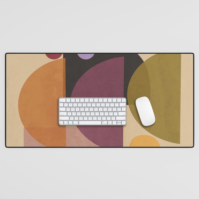 Modern Abstract Minimal Shapes 124 Desk Mat Gallery Image 1