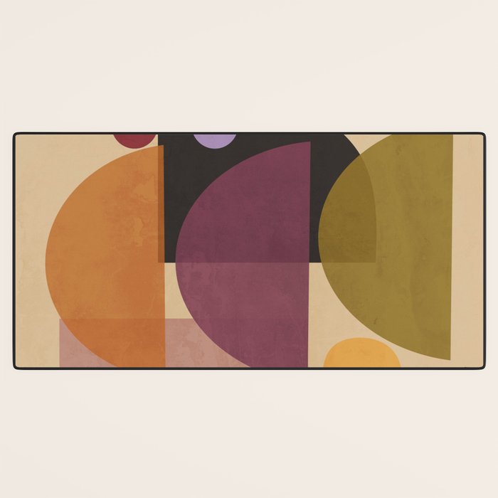 Modern Abstract Minimal Shapes 124 Desk Mat Gallery Image 3