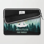 I'm Mostly Peace, Love And Light And A Little Go Fuck Yourself Funny Saying Laptop Sleeve Gallery Image 2