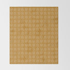 Arrow Lines Pattern Design 10 in mustard yellow Throw Blanket Gallery Image 2