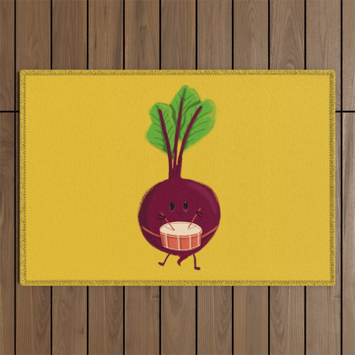 Beet's drum beat Outdoor Rug Gallery Image 1