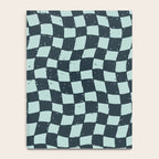 Wavy Checks . Ocean Blue Notebook Gallery Image 4