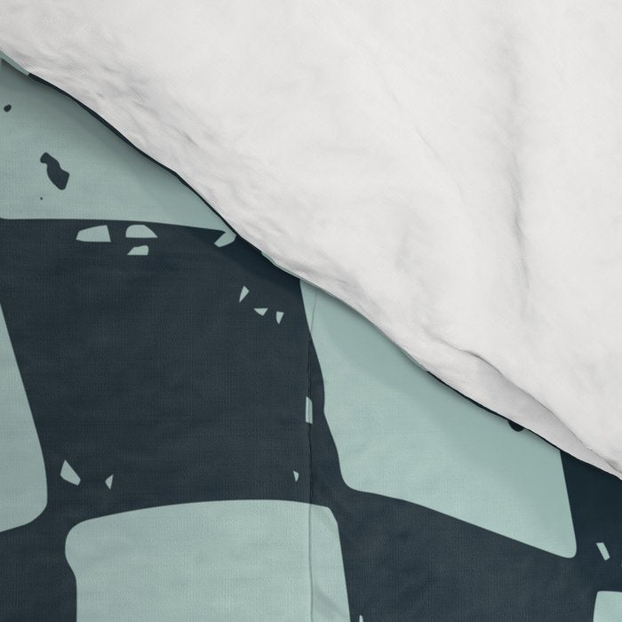 Wavy Checks . Ocean Blue Comforter Gallery Image 4