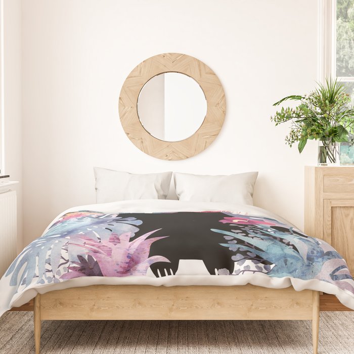 Popoki (Pastel) Duvet Cover Gallery Image 3