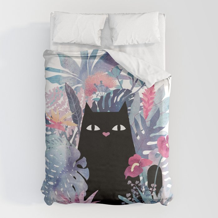 Popoki (Pastel) Duvet Cover Gallery Image 6