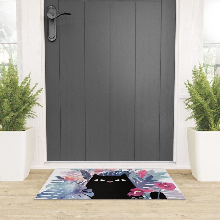 Popoki (Pastel) Welcome Mat Gallery Image 3