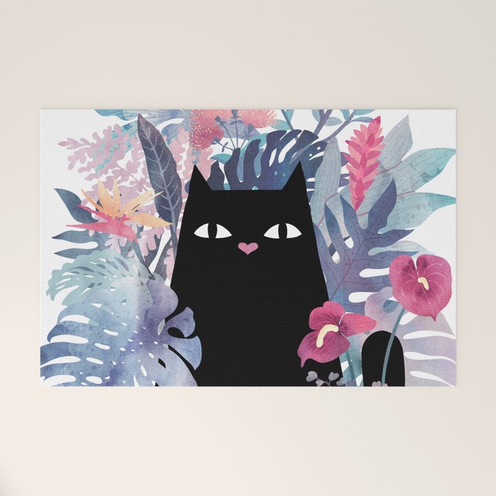 Popoki (Pastel) Welcome Mat Gallery Image 1