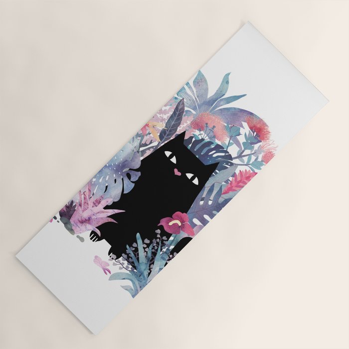 Popoki (Pastel) Yoga Mat Gallery Image 1