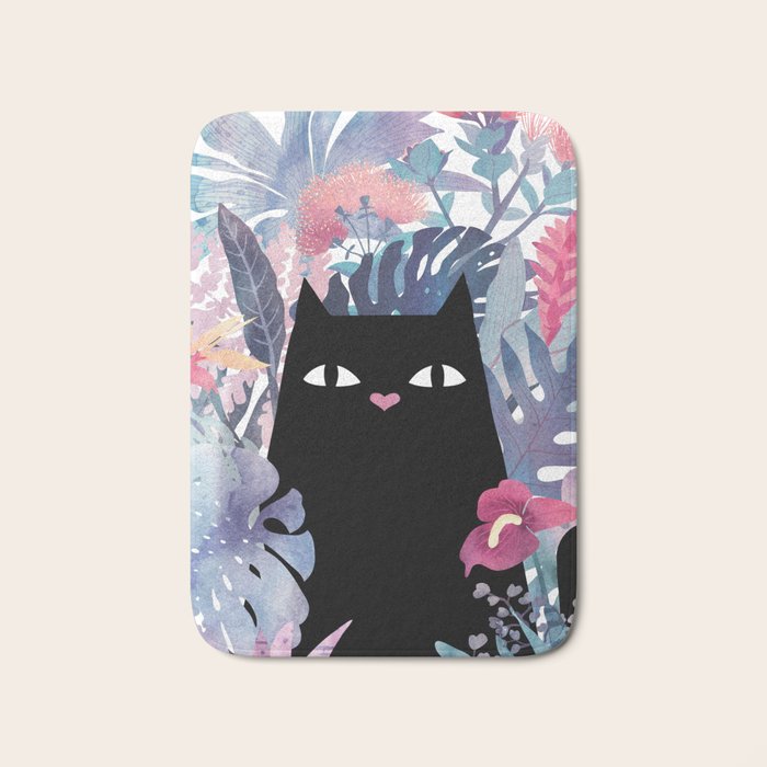 Popoki (Pastel) Bath Mat Gallery Image 1