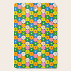 Mid Century Modern Atomic Future Colorful Modtastic Dots and Stars Pattern 3 Cutting Board Gallery Image 1