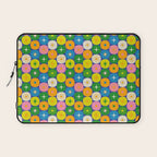 Mid Century Modern Atomic Future Colorful Modtastic Dots and Stars Pattern 3 Laptop Sleeve Gallery Image 1
