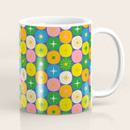 Mid Century Modern Atomic Future Colorful Modtastic Dots and Stars Pattern 3 Coffee Mug Gallery Image 1
