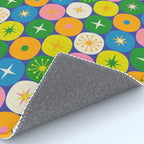 Mid Century Modern Atomic Future Colorful Modtastic Dots and Stars Pattern 3 Rug Gallery Image 4