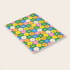 Mid Century Modern Atomic Future Colorful Modtastic Dots and Stars Pattern 3 Notebook Gallery Image 3