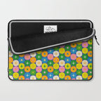 Mid Century Modern Atomic Future Colorful Modtastic Dots and Stars Pattern 3 Laptop Sleeve Gallery Image 2