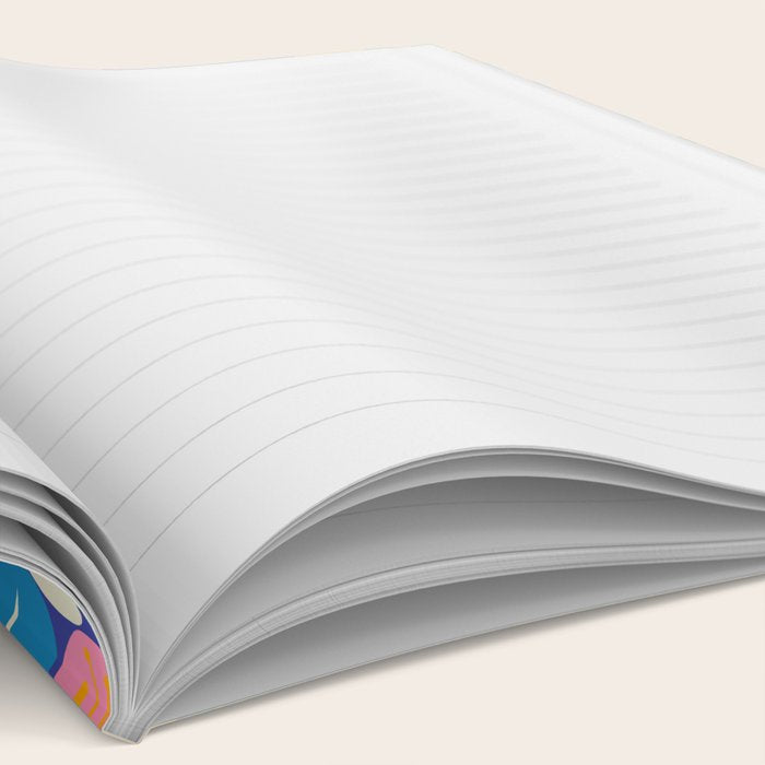 Mid Century Modern Atomic Future Colorful Modtastic Dots and Stars Pattern 3 Notebook Gallery Image 2