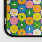 Mid Century Modern Atomic Future Colorful Modtastic Dots and Stars Pattern 3 Laptop Sleeve Gallery Image 3