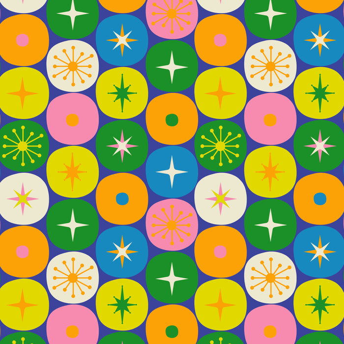 Mid Century Modern Atomic Future Colorful Modtastic Dots and Stars Pattern 3 Coffee Mug Gallery Image 2