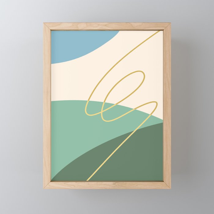 Line Art Scenery 2 Mini Art Print Gallery Image 1