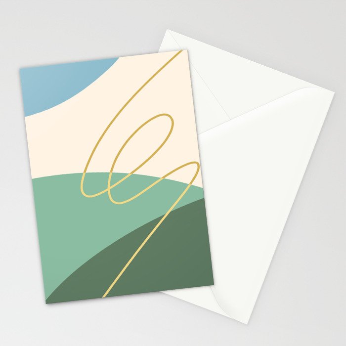 Line Art Scenery 2 Stationery Card Gallery Image 2