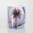Memphis pattern 46 - 80s / 90s Retro / Palm Tree Coffee Mug Gallery Image 4