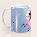 Memphis pattern 46 - 80s / 90s Retro / Palm Tree Coffee Mug Gallery Image 3