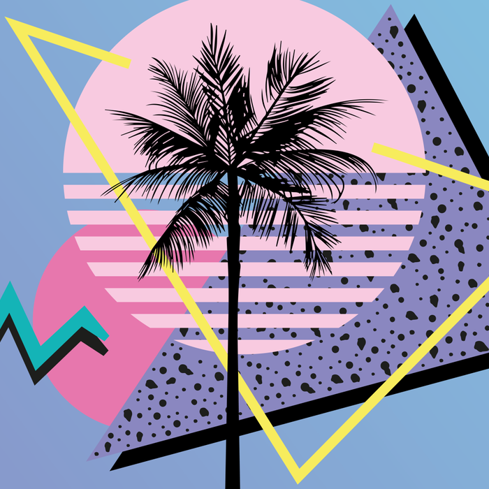 Memphis pattern 46 - 80s / 90s Retro / Palm Tree Coffee Mug Gallery Image 2