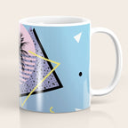 Memphis pattern 46 - 80s / 90s Retro / Palm Tree Coffee Mug Gallery Image 1